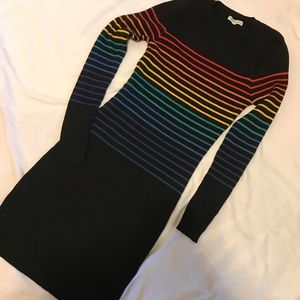 🍁2 for $30🍁 Rainbow Bodycon Sweater Dress